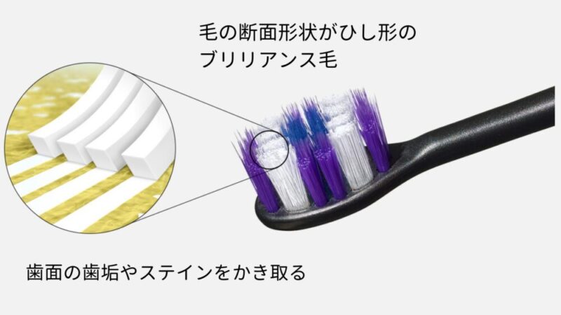 ひし形のブリリアンス毛